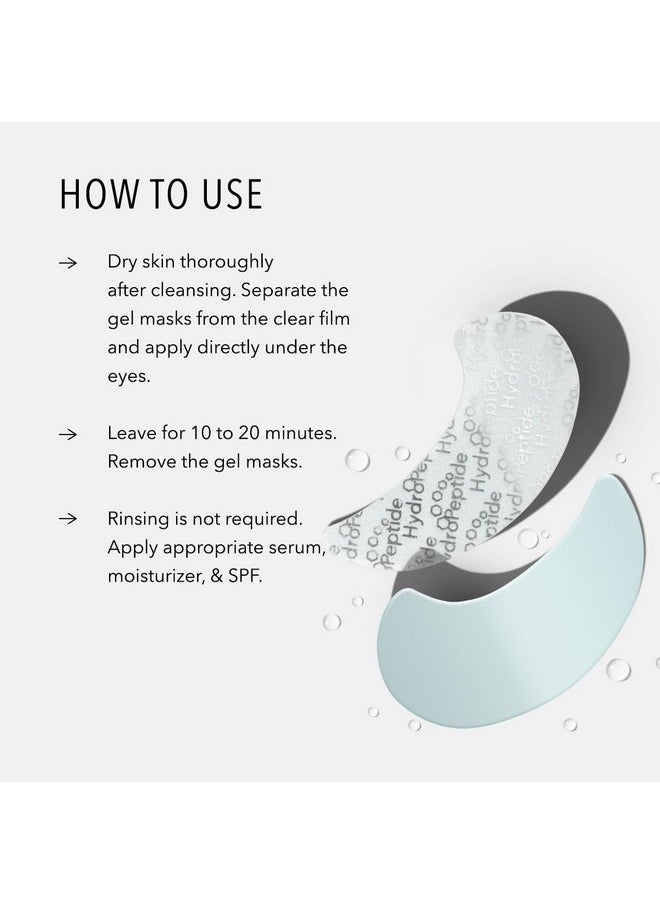 HydroPeptide PolyPeptide Collagel Eye Masks, Line-Lifting Hydrogel, Firmer Appearance and Hydration, 8 Treatments