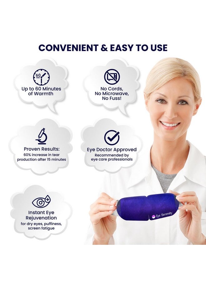 Steam Eye Mask for Dry Eyes | Warm Compress Eye Mask for Puffy Eyes & Comfort | Eye Serenity Self-Heating Eye Masks for Sleeping, Travel & Relaxation for Men & Women (15 Pack)