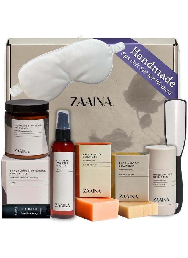Wellness Spa Set for Women - Relaxing Gifts for Her, Gift Basket for Women, Pampering Home Spa Package for Woman, Unique Valentine Gifts for Women, Birthday Gifts for Women, Self Care Kit for Mom, Wife, Sister or Friend by ZAAINA