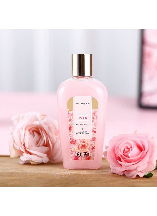 Gift Set For Women, Spa Luxetique Bath Sets for Women Gift, 8 Pcs Rose Spa Basket Includes Bubble Bath, Shower Gel, Body Lotion, Birthday Spa Gifts, Mothers Day Gifts for Mom