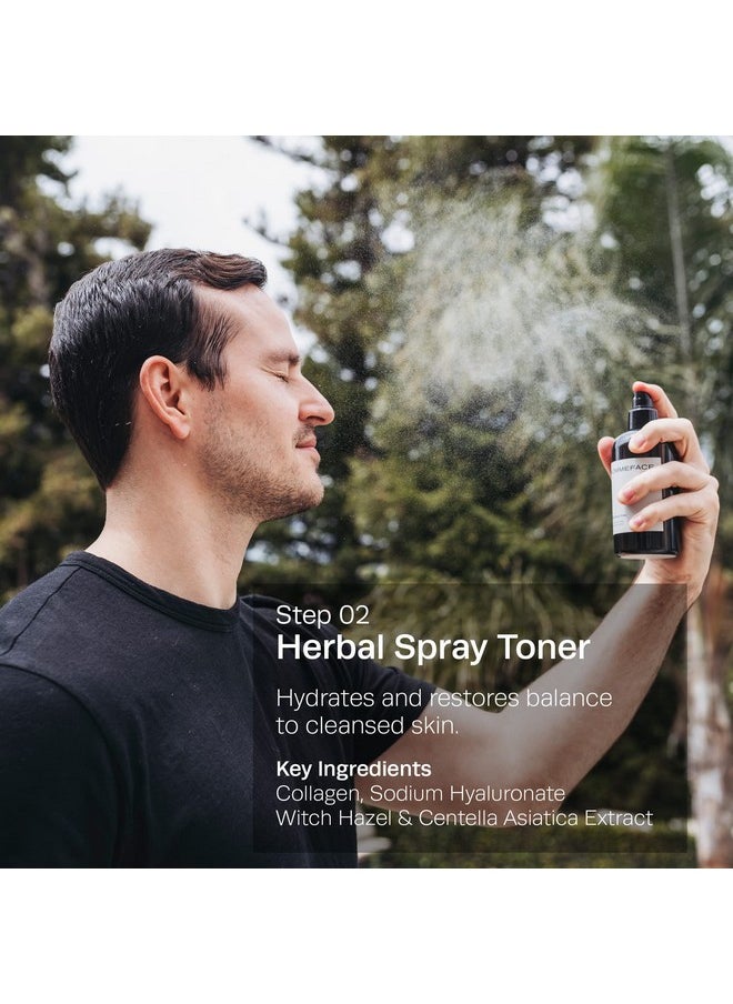 HommeFace Daily Trio Skin Care Set for Men, 3-Step Routine
