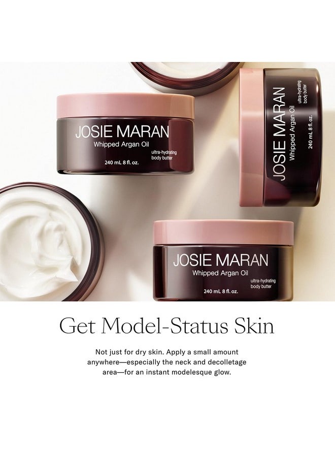 Josie Maran Head-to-Toe Hydration Kit - Whipped Argan Oil Body Butter, Whipped Argan Oil Face Butter & Pure Argan Oil - Hydrating Skincare Set for Soft, Smooth Skin - Face & Bodycare Set (11.4 Ounces)