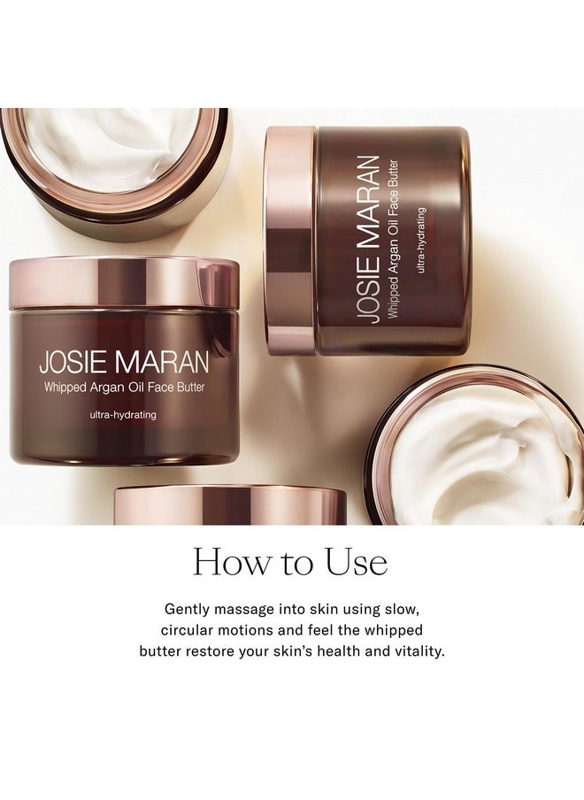 Josie Maran Head-to-Toe Hydration Kit - Whipped Argan Oil Body Butter, Whipped Argan Oil Face Butter & Pure Argan Oil - Hydrating Skincare Set for Soft, Smooth Skin - Face & Bodycare Set (11.4 Ounces)