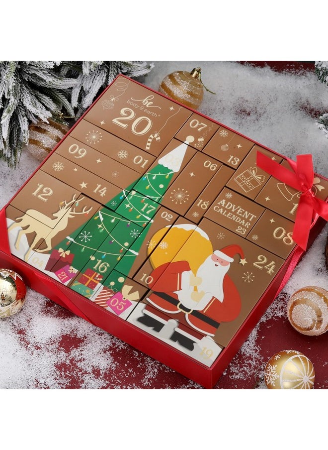 Advent Calendar 2024 BODY & EARTH Holiday Gifts for Women New Year Advent Calendar 24 Days of Beauty Advent Calendar 24PCS 2024 Skincare Advent Calendar