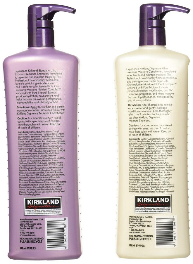 Salon Formula Moisture Shampoo 33.8 Oz & Conditioner 33.8 Oz