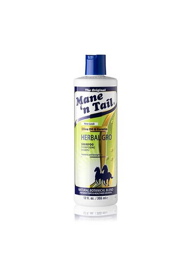 Mane 'n Tail: Herbal Gro Shampoo + Conditioner (12 oz Each), Olive Oil Complex That Helps Strengthens & Nourishes Hair