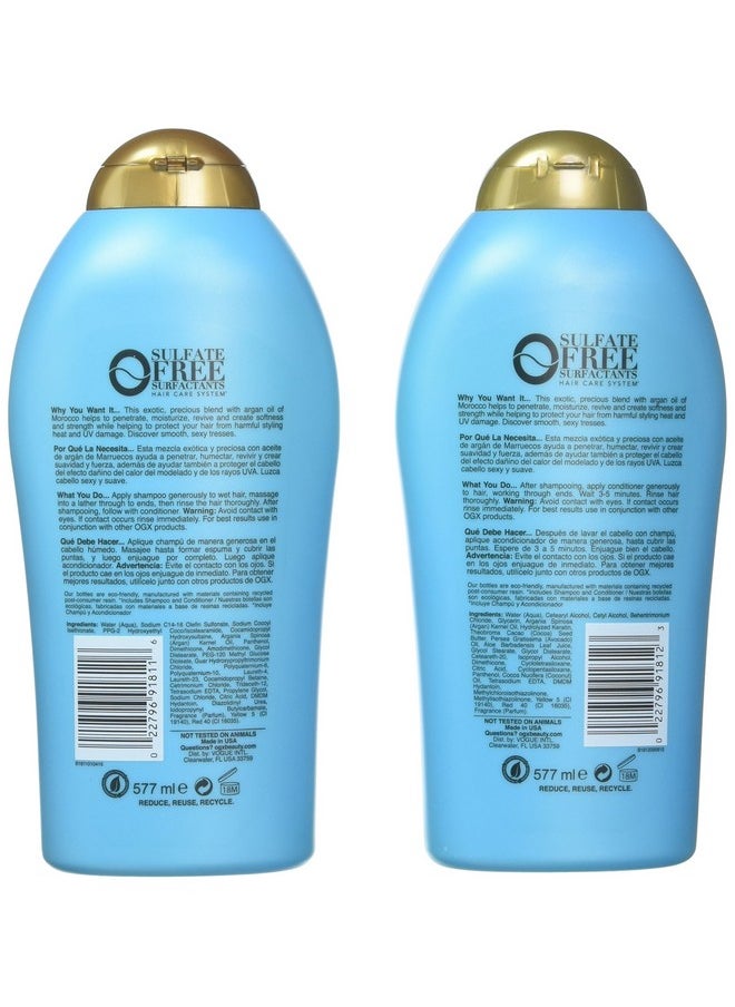 OGX Organix Argan Oil of Morocco Shampoo & Conditioner Set (19.5 Oz Set)