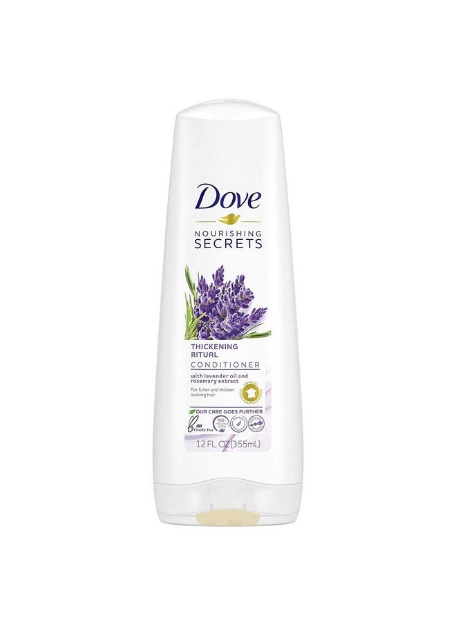 Dove Nourishing Rituals Haircare - Thickening Ritual - Shampoo & Conditioner Set - Net Wt. 12 FL OZ (355 mL) Per Bottle - One Set