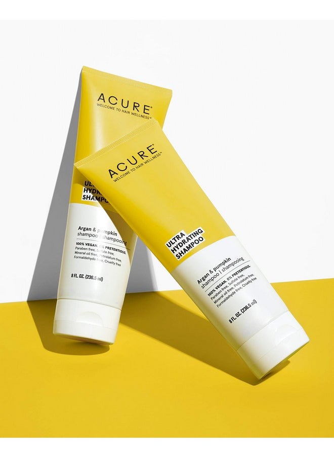 Ultra Hydrating Shampoo & Conditioner Duo - 100% Vegan - With Argan Oil & Pumpkin - Ultra Moisturizing - 8 Fl Oz (Pack of 2)