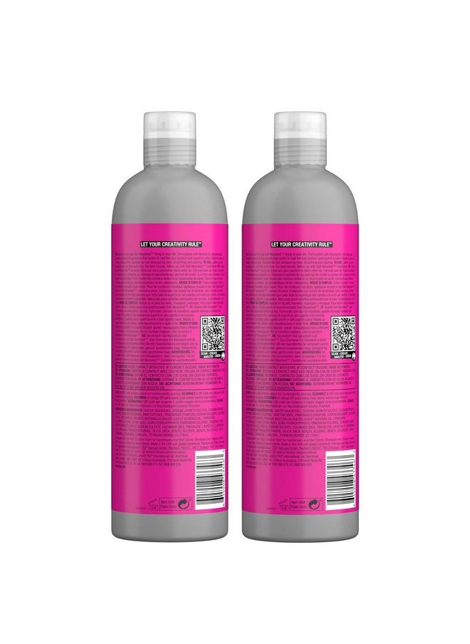 TIGI Bed Head Shampoo and Conditioner For Dry Hair Self Absorbed Nourishing Hair Care to Visibly Repair Hair and Strengthen it From Within 25.36 Fl Oz (Pack of 2)