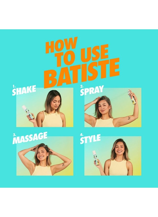 Batiste Dry Shampoo, Tropical Fragrance, Refresh Hair and Absorb Oil Between Washes, Waterless Shampoo for Added Hair Texture and Body, 5.71 oz Dry Shampoo Bottle