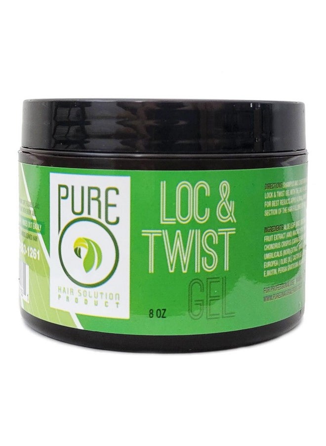 Pure O Hair Solution Product Lock & Twist Gel 8 Oz (Pack of 1)