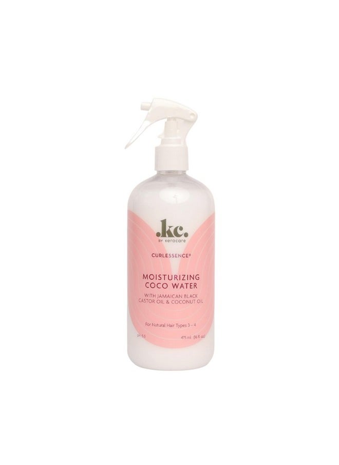 KeraCare Coconut Water - 16 oz - Light Hair Refresher Spray - Moisturizing and Hydrating - with Jamaican Black Castor Oil and Coconut Oil