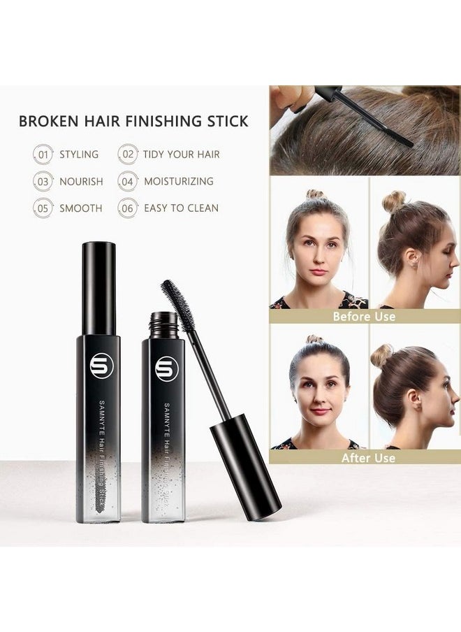 Hair Finishing Stick, 2 Pack - 0.7 Fl.Oz Hair Mascara for Taming Flyaways, Not-Greasy Hair Gel Stick