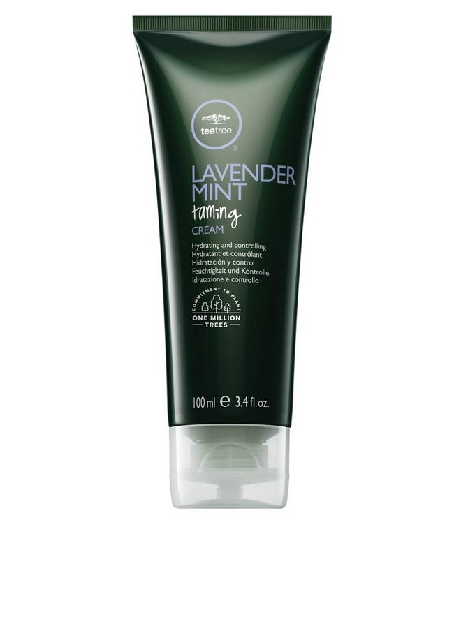 Tea Tree Lavender Mint Taming Cream, Rich Hair Styling Cream, For Coarse, Curly + Dry Hair, 3.4 fl. oz.