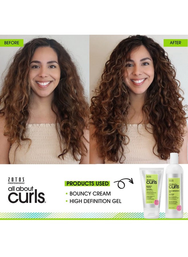 ALL ABOUT CURLS Bouncy Cream Styling | Touchable Soft Definition | Define, Moisturize, De-Frizz | All Curly Hair Types | Vegan & Cruelty Free | Sulfate Free | 5.1 Fl Oz