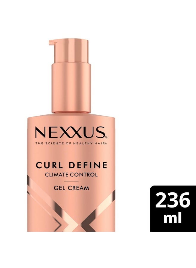 Nexxus Climate Control Gel Cream Curl Define for Cashmere Curls, with StyleProtect Technology 8 oz