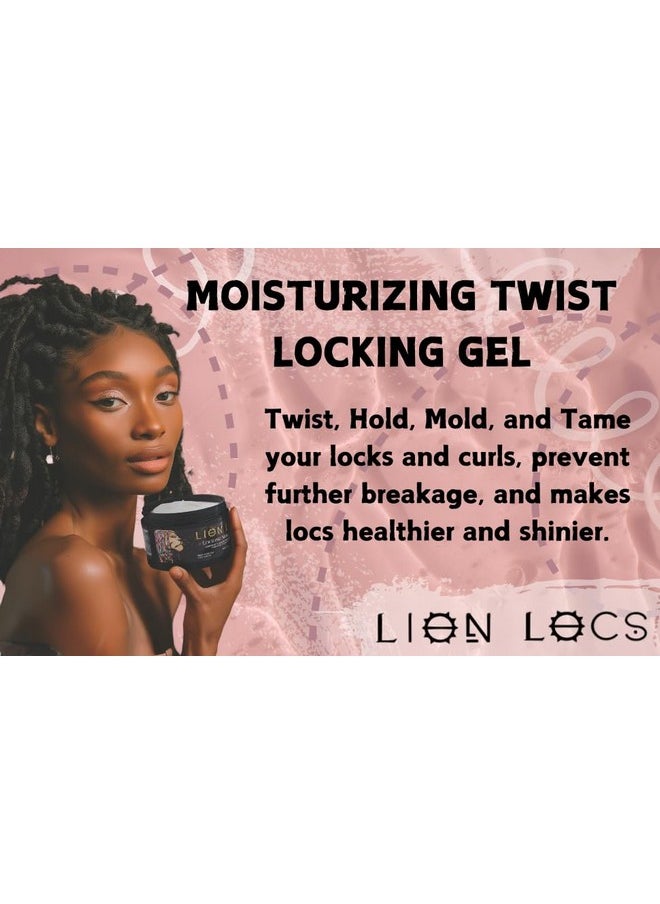 Lion Locs Hair Locking Dreads Moisturizer for Dreadlocks, Locks, Microlocs, Interlocks, Braids, Fauxlocs, Sisterlocks | - Large Container Residue and Build-Up Free (8oz) (Regular)