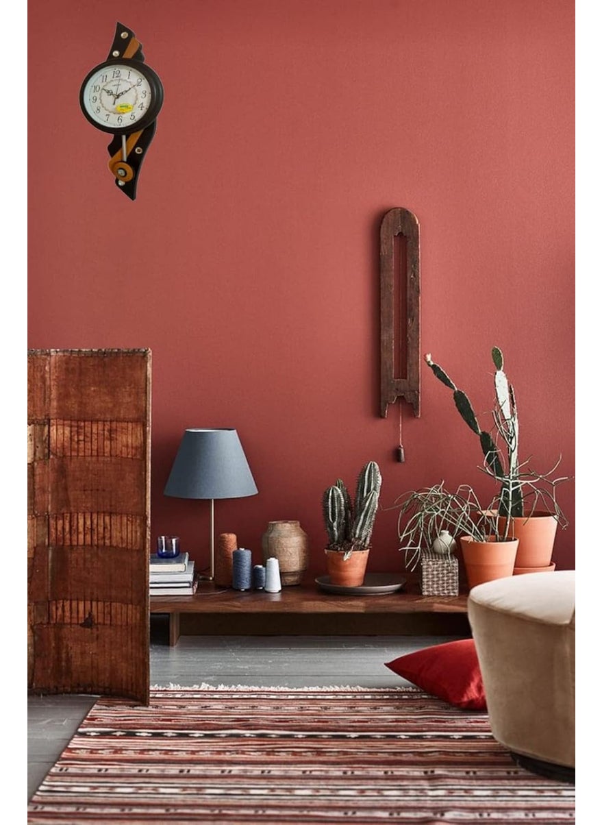 Ajanta Oreva Manufacturing Unique Design Fancy Pendulam Wall Clock | Premium Sweep Range | Strong Built, Clear Dial - Analog, Plastic, 8 Cm, 3.81 Cm