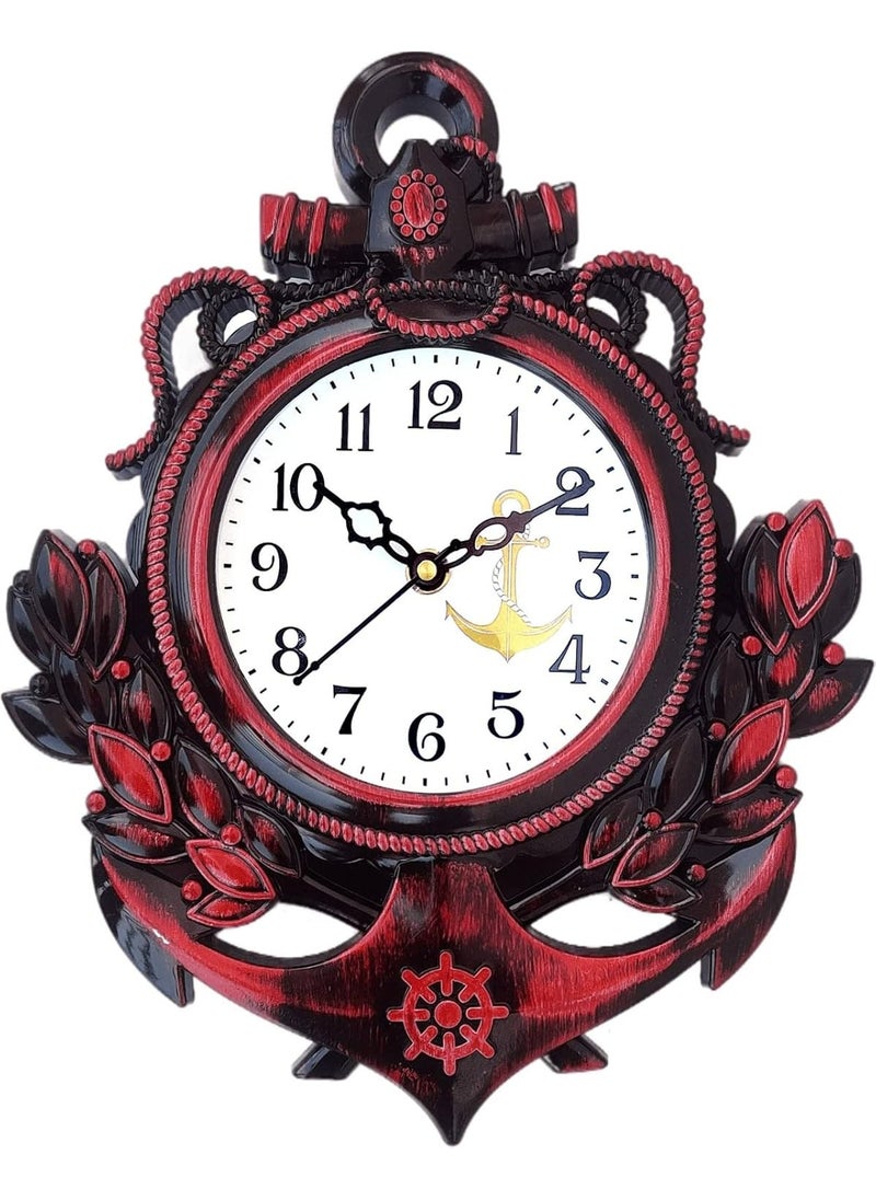 Sawariya Ventures Present Analog Wall Clock with Glass for Living Room || Badroom || Shop || Office || Home Décor || 27 cm X 27 cm_Design-124 (Multi)