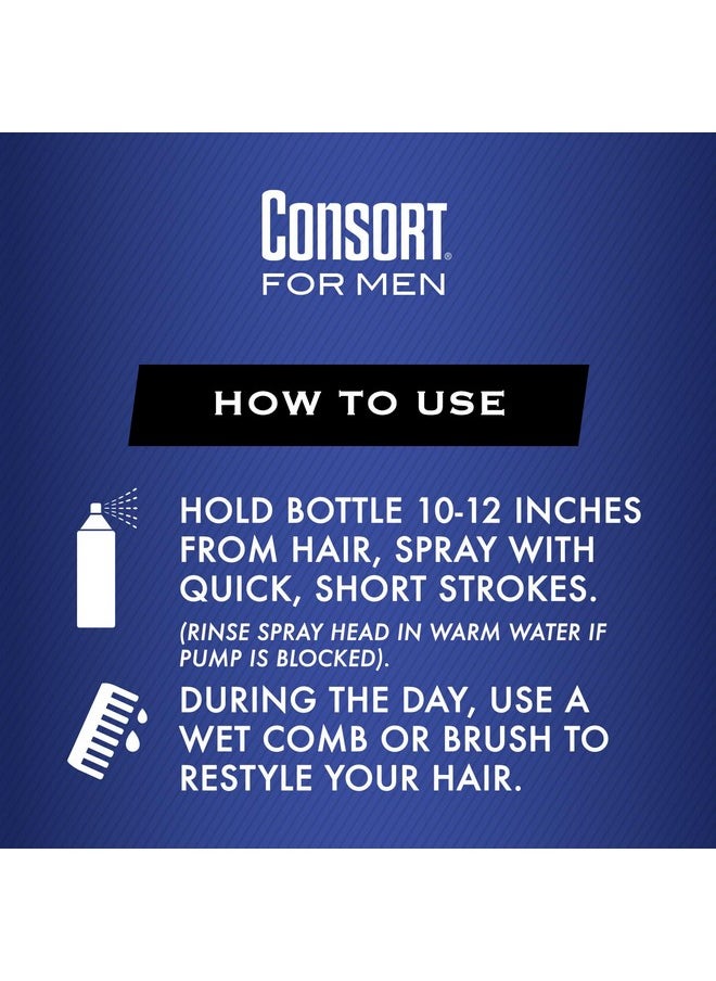Consort Extra Hold Non-Aero Hair Spray Pump, Unscented, 8 Ounce
