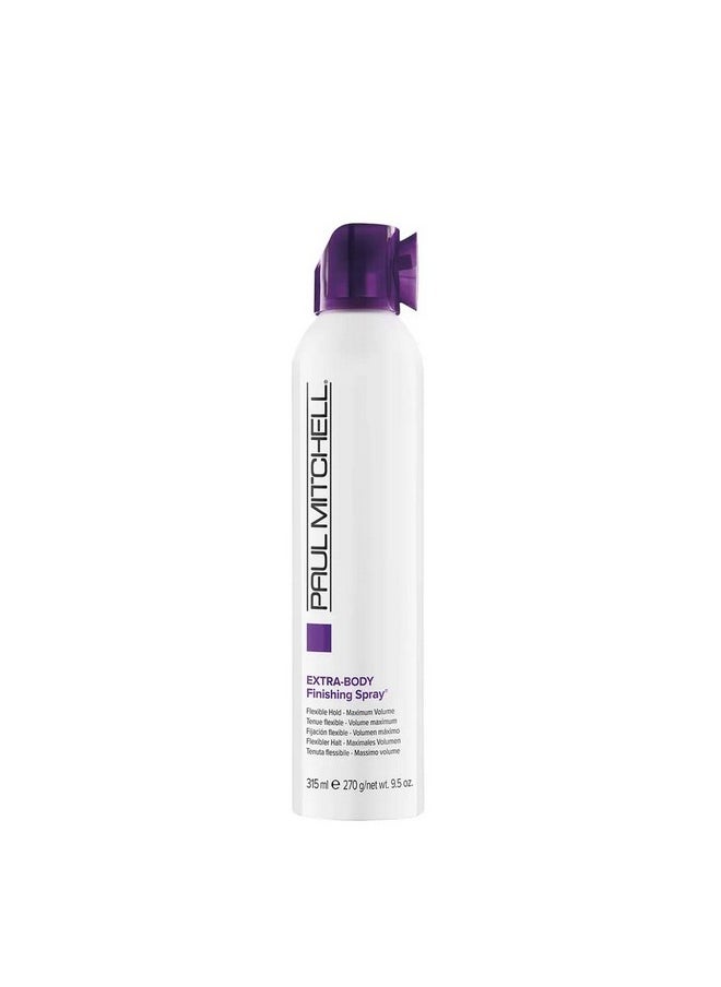Paul Mitchell Extra-Body Finishing Spray, Flexible Hold, Maximum Volume, For Fine Hair, 9.5 oz.