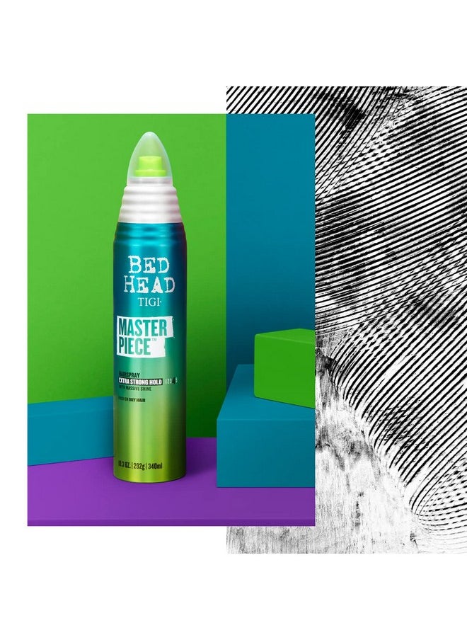 Bed Head by TIGI Frizz Control Hairspray Extra Hold Masterpiece Hair Care Spray for Incredibly Shiny and Glossy Hair, 10.3 oz
