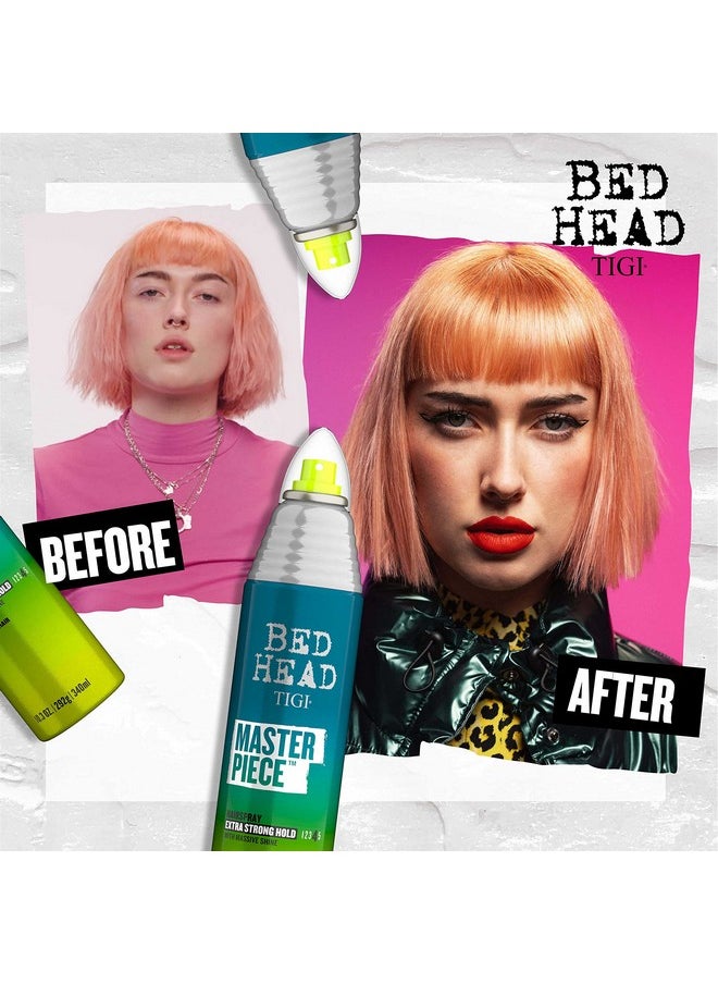 Bed Head by TIGI Frizz Control Hairspray Extra Hold Masterpiece Hair Care Spray for Incredibly Shiny and Glossy Hair, 10.3 oz