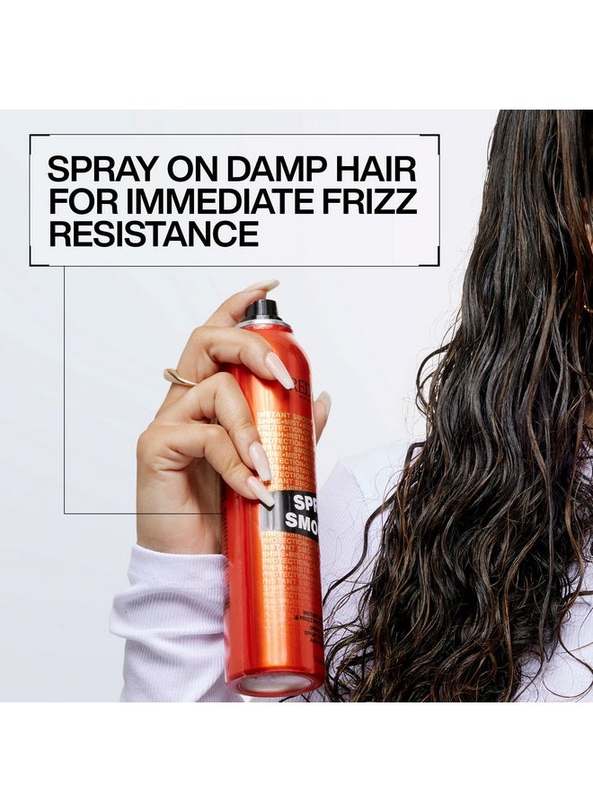 Redken Spray Smooth Anti Frizz Hair Spray | Frizz Control and Heat Protection | Instant Smoother | With Citric Acid | Paraben, Sulfate & Silicone-Free| 7.5 Oz