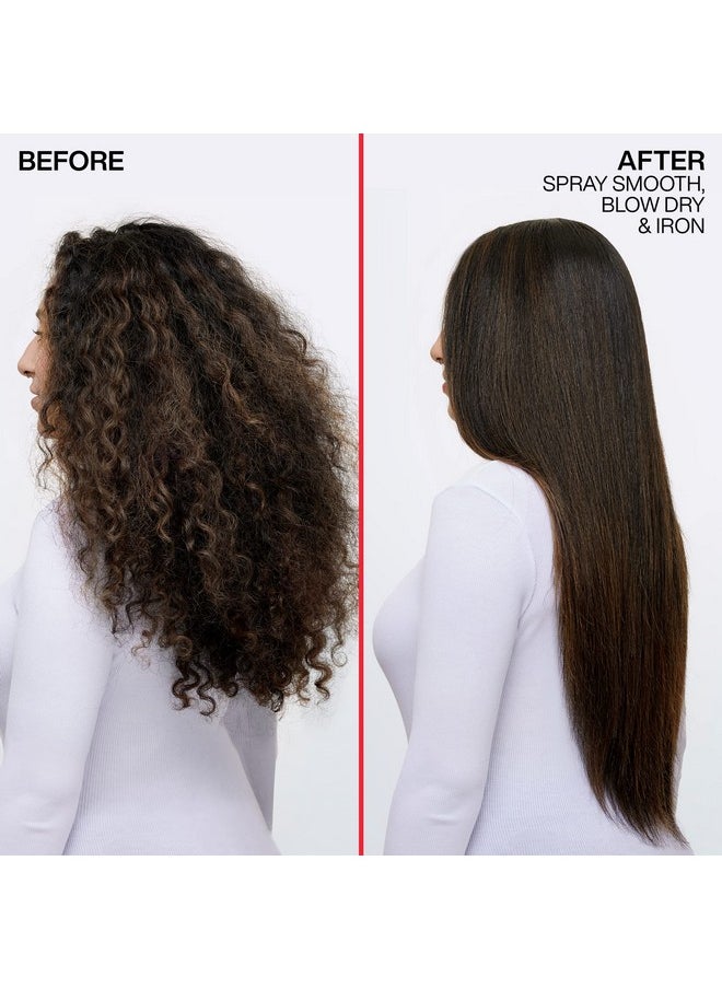 Redken Spray Smooth Anti Frizz Hair Spray | Frizz Control and Heat Protection | Instant Smoother | With Citric Acid | Paraben, Sulfate & Silicone-Free| 7.5 Oz