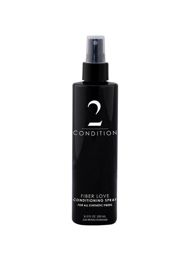 Jon Renau Fiber Love Synthetic Conditioning Spray, 8.5 oz - Leave-In Conditioner for Wigs, Toppers & Hair Extensions - Detangles, Restores Shine & Protects Synthetic Fiber