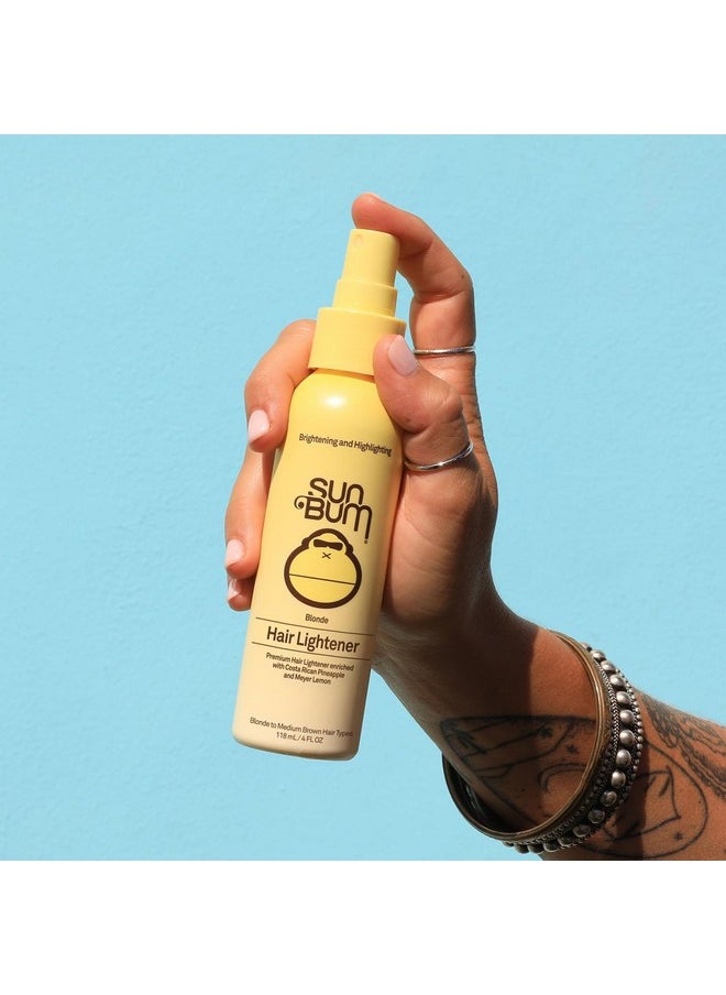 Sun Bum Blonde Formula Hair Lightener, Spray, Banana Scent, 4 oz, For Blonde to Medium Brown Hair Types, Color Treated, Cruelty Free