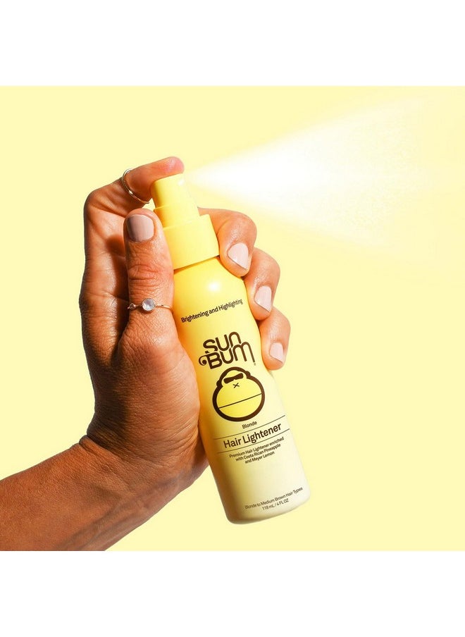 Sun Bum Blonde Formula Hair Lightener, Spray, Banana Scent, 4 oz, For Blonde to Medium Brown Hair Types, Color Treated, Cruelty Free