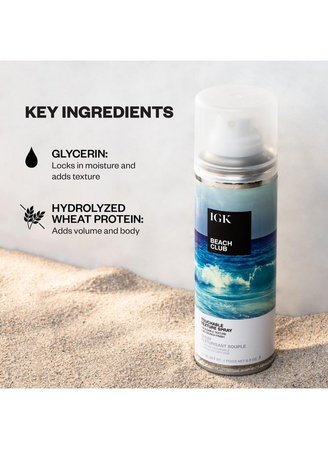 IGK BEACH CLUB Volumizing Texture Spray, volumizing hair products, hair spray flexible hold, beach waves spray, beach wave spray for hair, 5 Oz