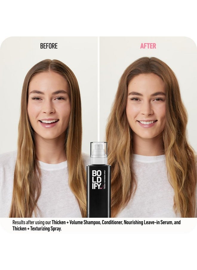 BOLDIFY Hair Thickening Spray - Texture Spray for Hair, Stylist Recommended Hair Thickening Products for Women & Men, Volumizing Hair Products, Hair Volumizer, Volume Spray, Hair Thickener - 8oz