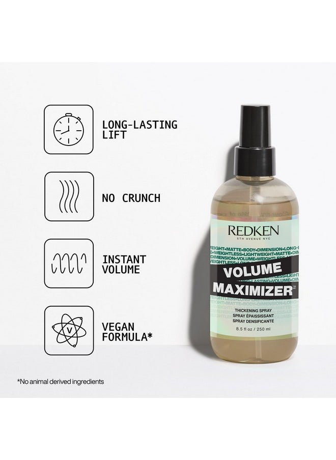 Redken Volume Maximizer Thickening Spray |Volumizing | For Thin Hair | 8.5 fl. oz.