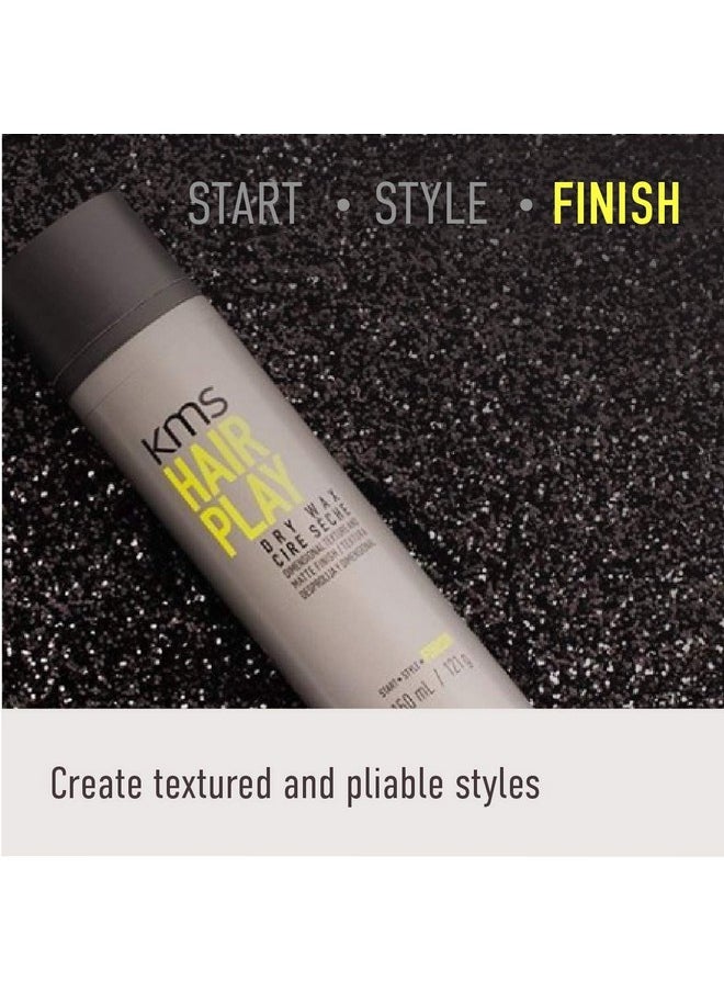 KMS HAIRPLAY Flexible Hold Texturizing Dry Wax Finishing Hairspray, 4.1 Oz