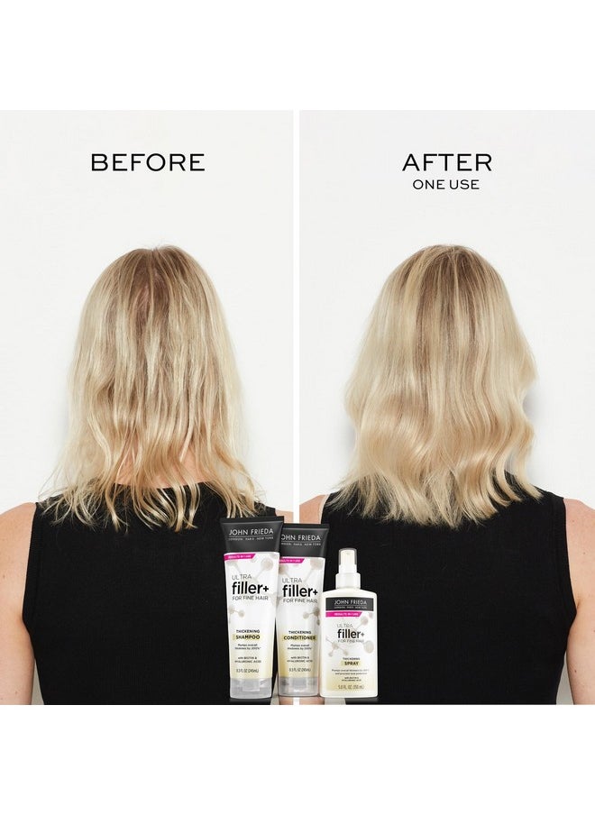 John Frieda ULTRAfiller+ for Fine Hair, Volumizing, Biotin and Hyaluronic Acid Hair Thickening Spray, 5 Oz