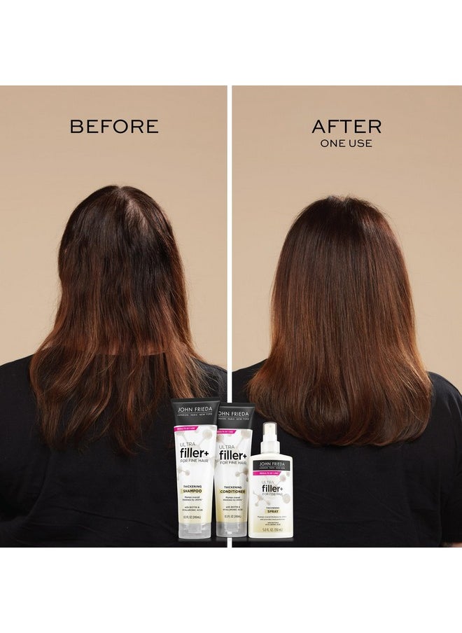 John Frieda ULTRAfiller+ for Fine Hair, Volumizing, Biotin and Hyaluronic Acid Hair Thickening Spray, 5 Oz