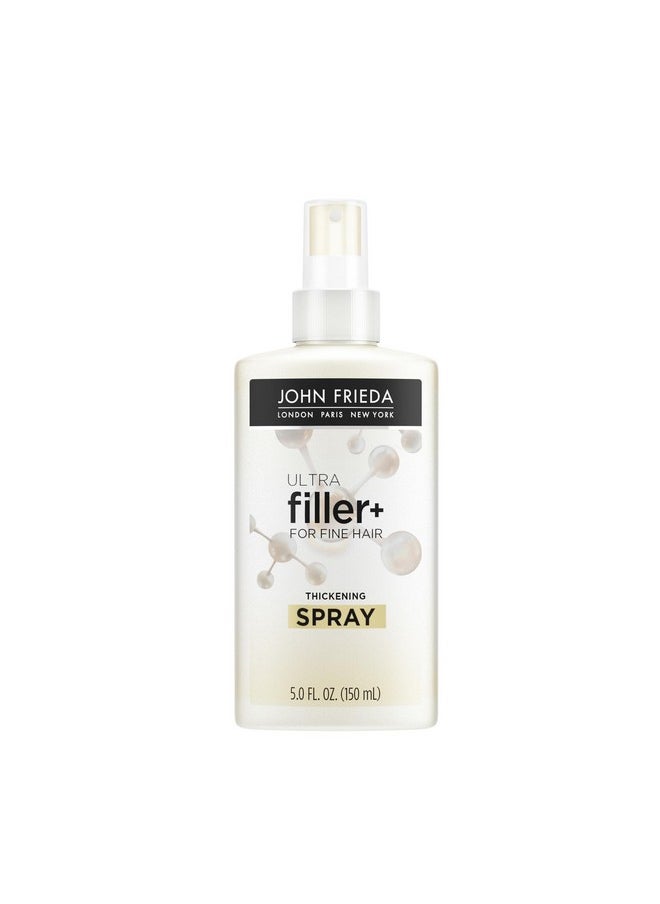 John Frieda ULTRAfiller+ for Fine Hair, Volumizing, Biotin and Hyaluronic Acid Hair Thickening Spray, 5 Oz