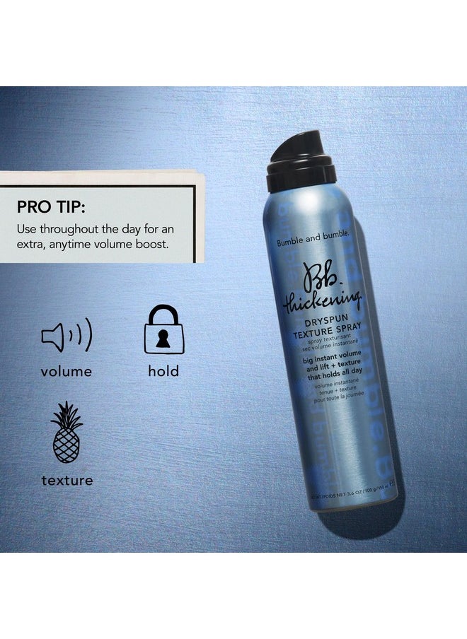Bumble and bumble. Thickening Dryspun Texture Spray | Volumizing + Adds Texture | Straight to Wavy, Mini Travel Size, 1.5 Ounce