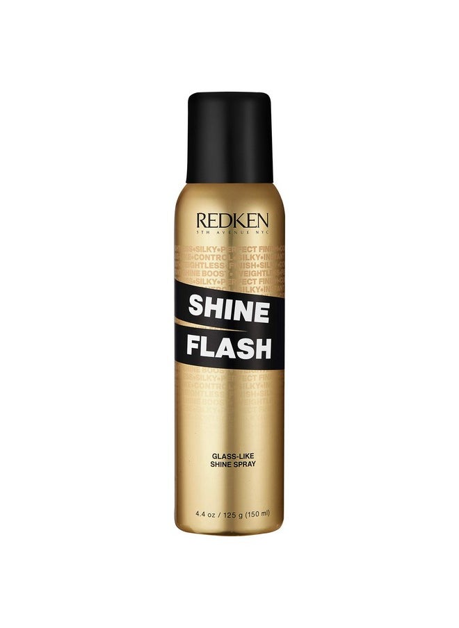 Redken Shine Flash 02 Glistening Mist | For All Hair Types | Instantly Adds Shine | Citrus Fragrance | 4.4 Oz