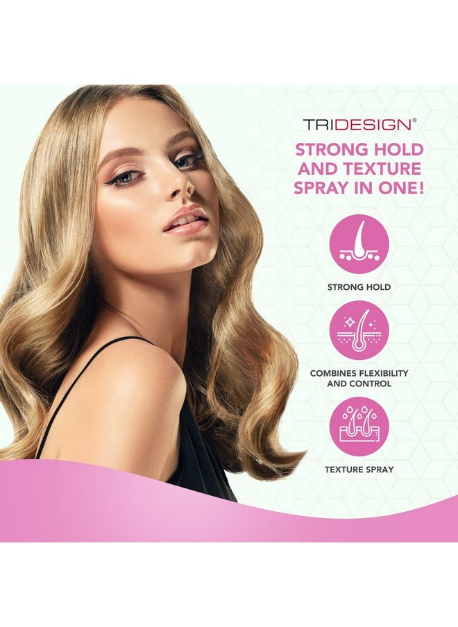 TRI Design Aerogel Hairspray - Non-Toxic Hair Finishing Spray for Styling, Volumizing and Holding Curly Hair with Flexible Hold - For Women and Men - Pack of 2 (10.5 Oz)