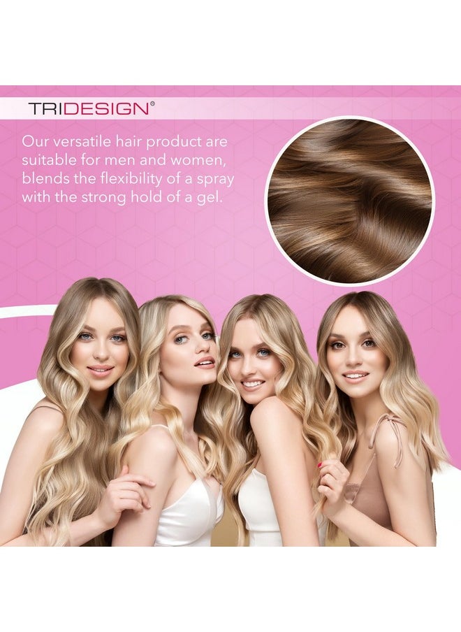 TRI Design Aerogel Hairspray - Non-Toxic Hair Finishing Spray for Styling, Volumizing and Holding Curly Hair with Flexible Hold - For Women and Men - Pack of 2 (10.5 Oz)