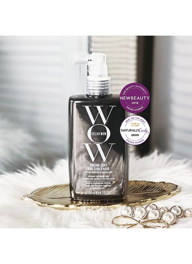 COLOR WOW Dream Coat for Curly Hair - Frizz-Free Curls Made Easy, Moisture-Boosting Spray, Curl-Enhancing Formula
