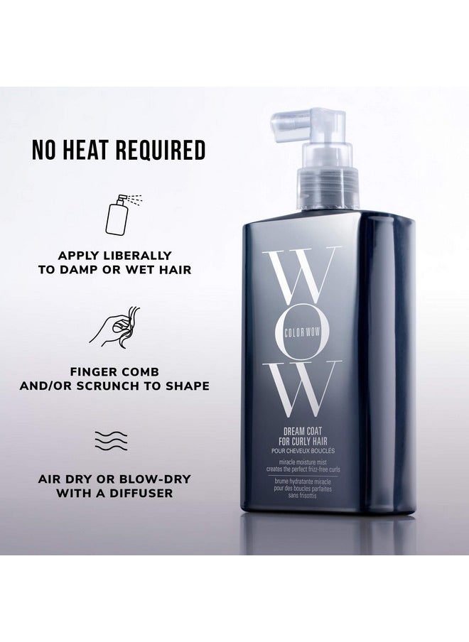 COLOR WOW Dream Coat for Curly Hair - Frizz-Free Curls Made Easy, Moisture-Boosting Spray, Curl-Enhancing Formula