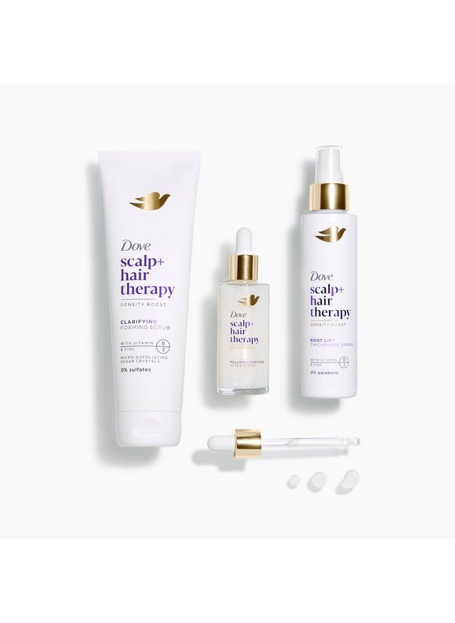 Dove Scalp + Hair Therapy Density Boost Serum Fullness Restore Visibly Thicker Hair In As Soon As 30 Days, Hydrating & Fast-Absorbing, Instantly Relieves Dry Scalp 2 Fl oz