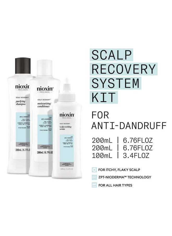 Nioxin Scalp Recovery Anti-Dandruff System Kit for Itchy & Flaky Scalp, Pyrithione Zinc, 6.8 fluid ounce (Packaging May Vary)