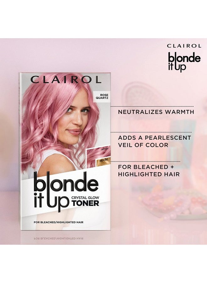Clairol Blonde It Up Crystal Glow Toners Demi-Permanent Hair Dye, Luminous Pearl Hair Color, Pack of 1