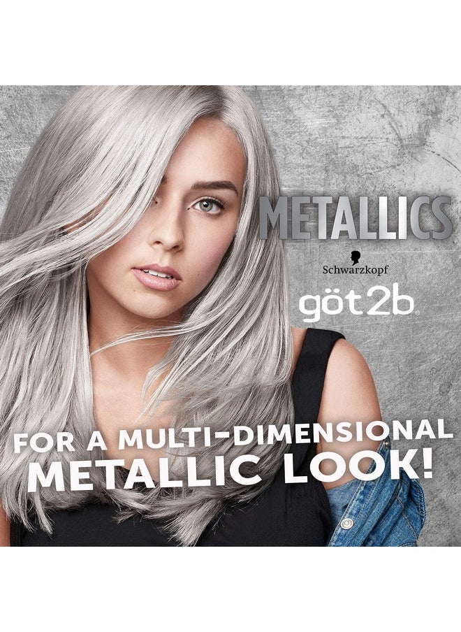 Schwarzkopf Got2b Metallics Permanent Hair Color, M71 Metallics Silver